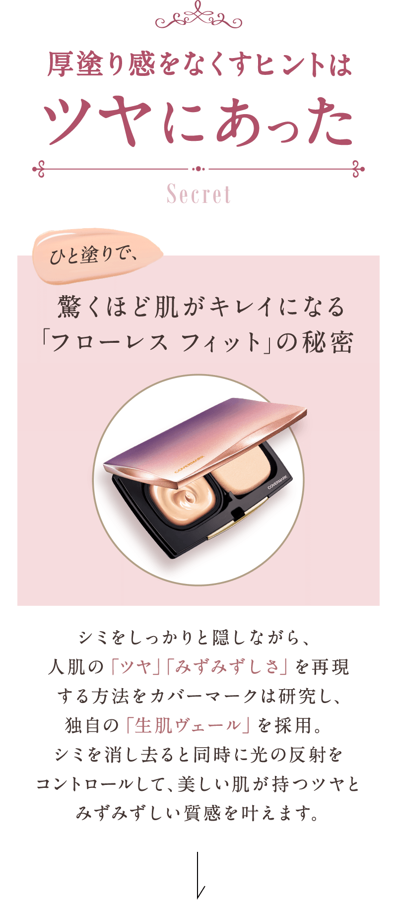 人塗りで、驚くほど肌がキレイになる「フローレス フィット」の秘密